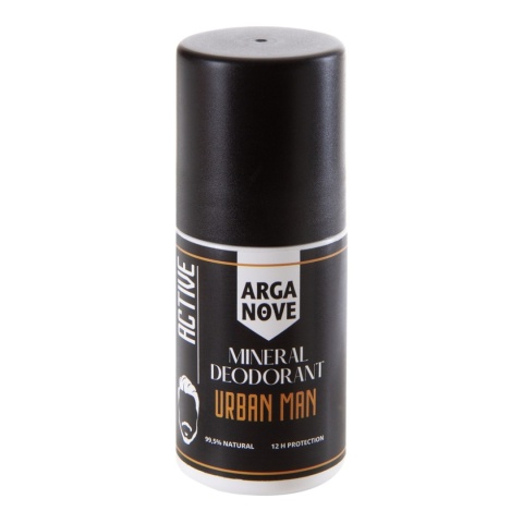 ARGANOVE Dezodorant mineralny ałunowy URBAN MEN roll-on 50 ml