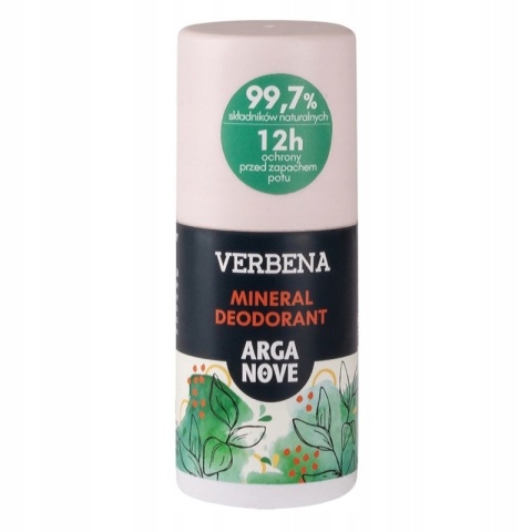 ARGANOVE Dezodorant mineralny ałunowy WERBENA roll-on 50 ml