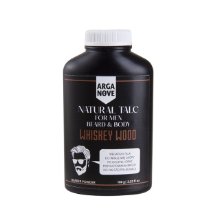 ARGANOVE Mineralny talk dla mężczyzn do brody i ciała WHISKY WOOD 100 g