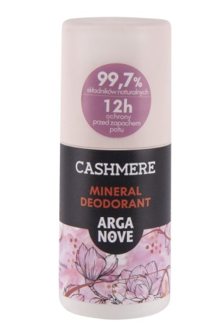 ARGANOVE Naturalny dezodorant mineralny roll-on CASHMERE z olejem arganowym 50 ml