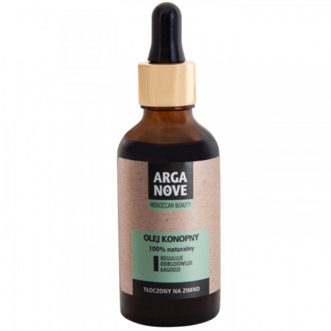 ARGANOVE Nierafinowany olej konopny z pipetą 50 ml