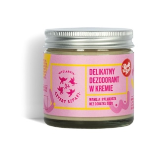 Cztery Szpaki Delikatny dezodorant w kremie Wanilia i Palmaroza 60 ml