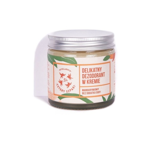 Cztery Szpaki Delikatny dezodorant w kremie bez dodatku sody mandarynkowy 60 ml