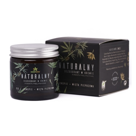 HEMPKING Naturalny dezodorant konopny z CBD i miętą pieprzową 65 g