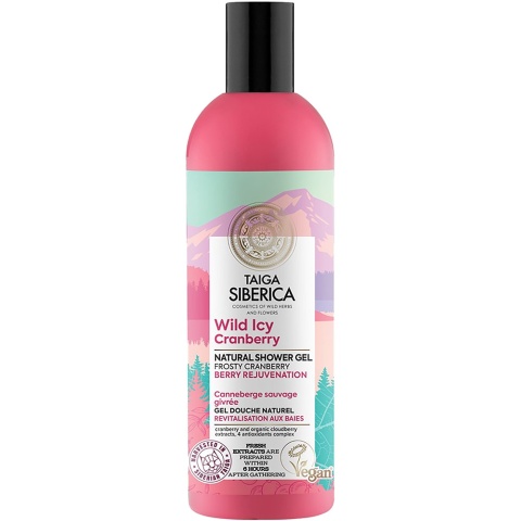 NATURA SIBERICA Żel pod prysznic z dziką żurawiną Odnowa 270 ml