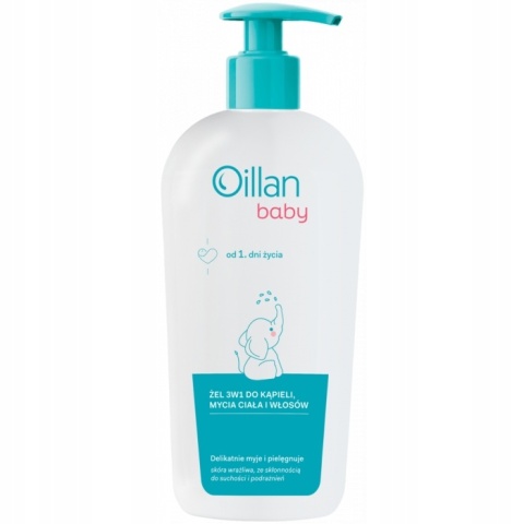 OILLAN Baby Żel 3w1 mycia ciała i włosów