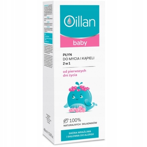 Oillan Baby płyn do mycia i kąpieli 2 w 1 400 ml