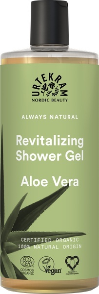 URTEKRAM Rewitalizujący żel pod prysznic Z ALOESEM 500 ml