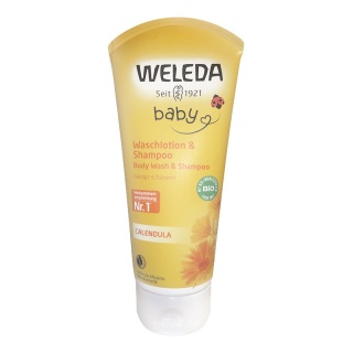 WELEDA BABY Szampon i płyn do mycia ciała z nagietkiem dla niemowląt 200 ml