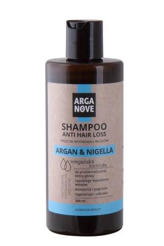 ARGANOVE Szampon przeciw wypadaniu włosów ARGAN i CZARNUSZKA 300 ml