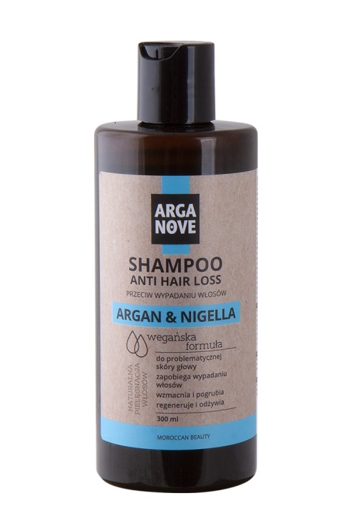 ARGANOVE Szampon przeciw wypadaniu włosów ARGAN i CZARNUSZKA 300 ml