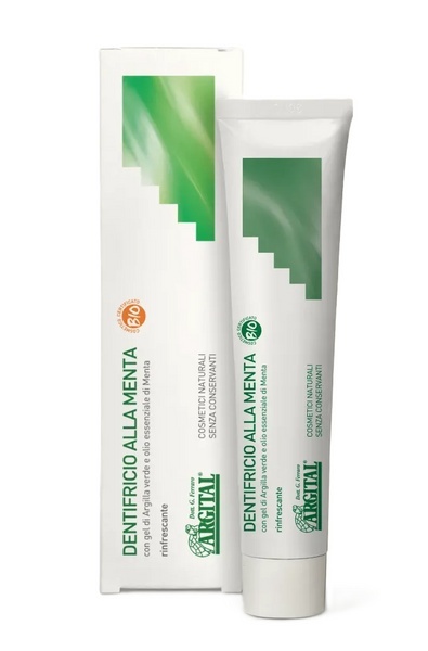 ARGITAL Odświeżająca pasta do zębów z miętą i żelem z zielonej glinki 75 ml