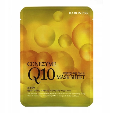 BARONESS Nawilżająca maska w płachcie z koenzymem Q10 21 g