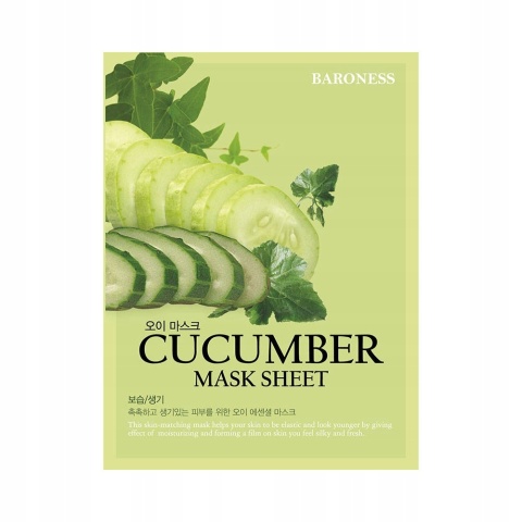 BARONESS maska w płachcie z ekstraktem z ogórka 21g