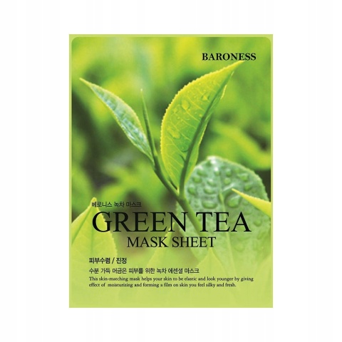BARONESS maska w płachcie z wyciągiem z zielonej herbaty 21g