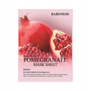 BARONESS rozśw.-odświeżająca maska w płachcie z ekstraktem z granatu 21g