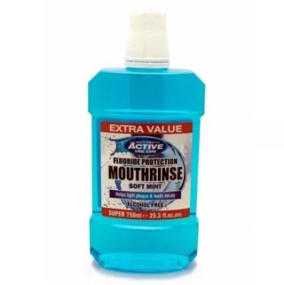 BEAUTY FORMULAS Płyn do płukania ust SOFT MINT z fluorem bez alkoholu 750ml