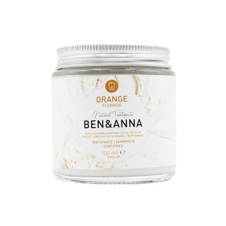 BEN&ANNA Naturalna pasta do wrażliwych zębów z fluorem ORANGE 100 ml
