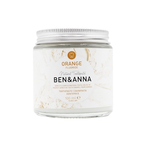 BEN&ANNA Naturalna pasta do wrażliwych zębów z fluorem ORANGE 100 ml