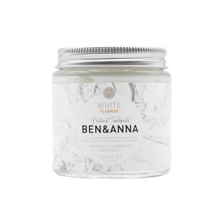 BEN&ANNA Naturalna wybielająca pasta z fluorem do zębów WHITE 100 ml