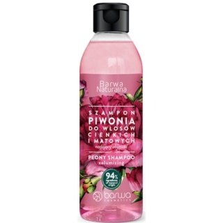 Barwa Szampon Piwonia 300 ml nadaje objętość
