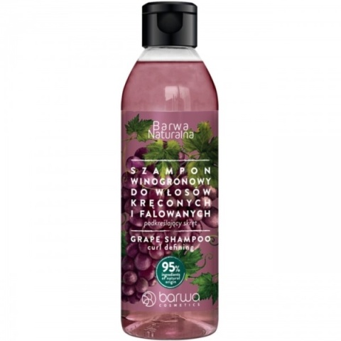 Barwa Szampon winogronowy 300 ml włosy kręcone
