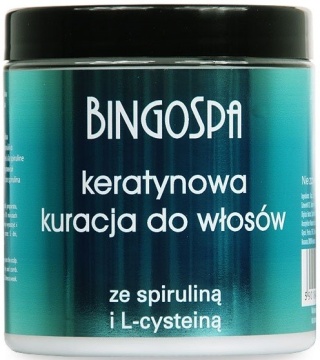 Bingospa Kuracja keratynowa do włosów ze spiruliną