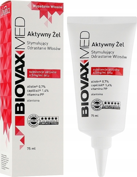 BiovaxMed Aktywny żel stymulujący odrastanie włosów 75ml