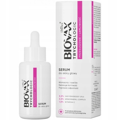 Biovax Trychologic przesuszenie i łamliwość serum