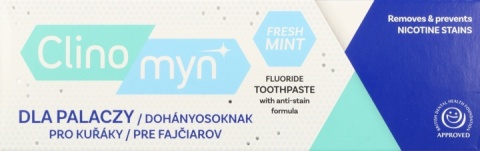 Clinomyn Fluoride Toothpaste pasta do zębów dla palaczy Fresh Mint 75 ml