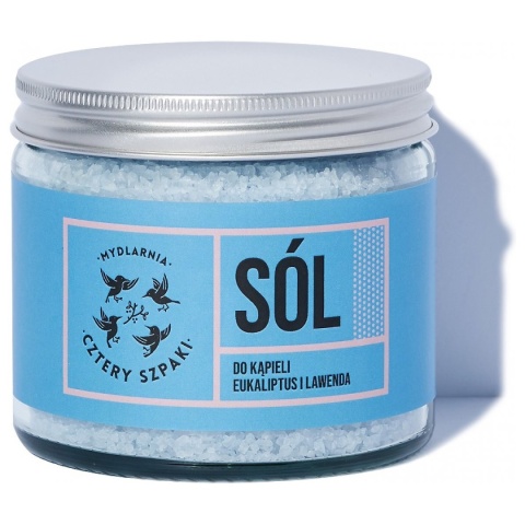 Cztery Szpaki Sól do kąpieli Eukaliptus i Lawenda 320 g