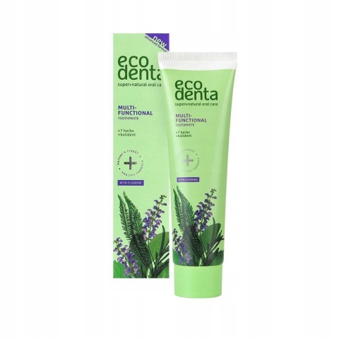 ECODENTA Multifunkcyjna pasta do zębów z wyciągiem z 7 ziół i fluorem