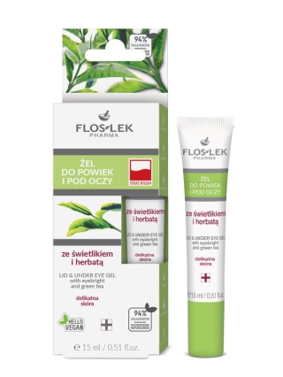 Floslek Żel do powiek ze świetlikiem i herbatą