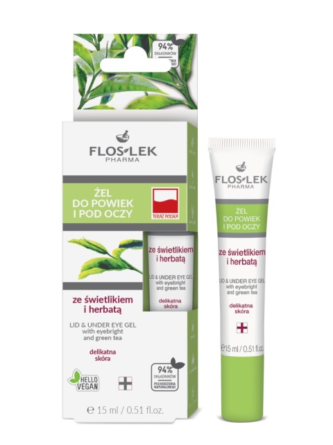 Floslek Żel do powiek ze świetlikiem i herbatą