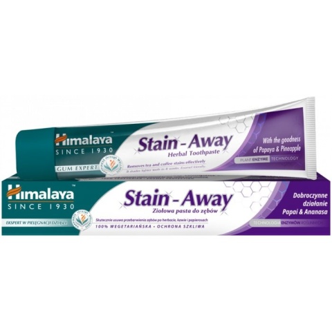 HIMALAYA Stain Away pasta do zębów na przebarwienia od kawy i herbaty