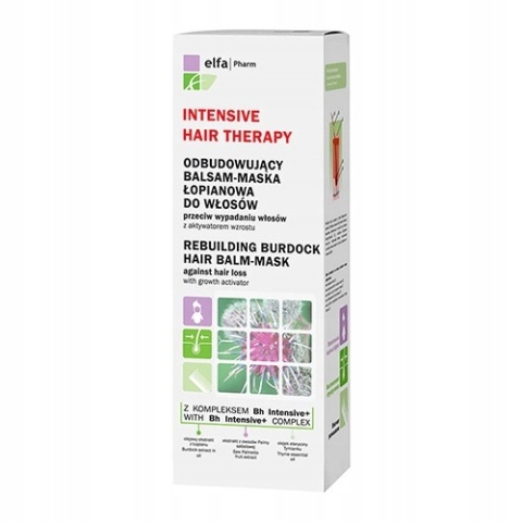 IHT Maska do włosów z łopianem przeciwko wypadaniu 200 ml