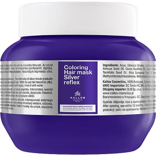 KALLOS maska do włosów SILVER REFLEX 275 ml