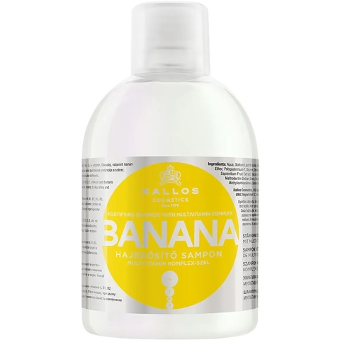 KALLOS szampon wzmacniający BANAN 1000 ml