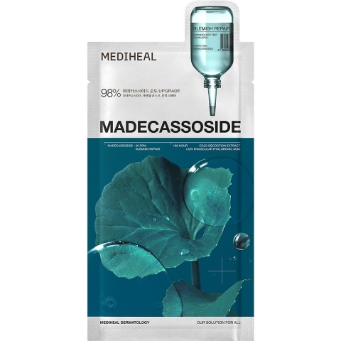 MEDIHEAL 2938 Regenerująco-łagodząca maska w płachcie z madekasozydem 24 ml