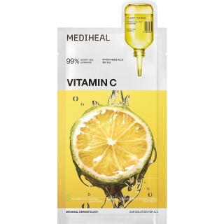 MEDIHEAL 4017 Rozjaśniająco-nawilżająca maska w płachcie z witaminą C 24 ml