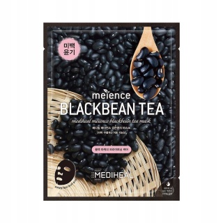 MEDIHEAL Maska w płachcie Blackbean Tea rozświetlająco-tonizująca 25 ml