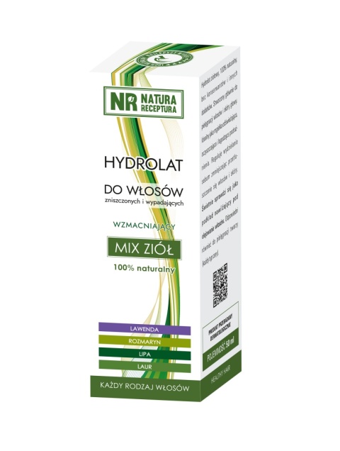 NATURA RECEPTURA Hydrolat do włosów mix ziół 50 ml