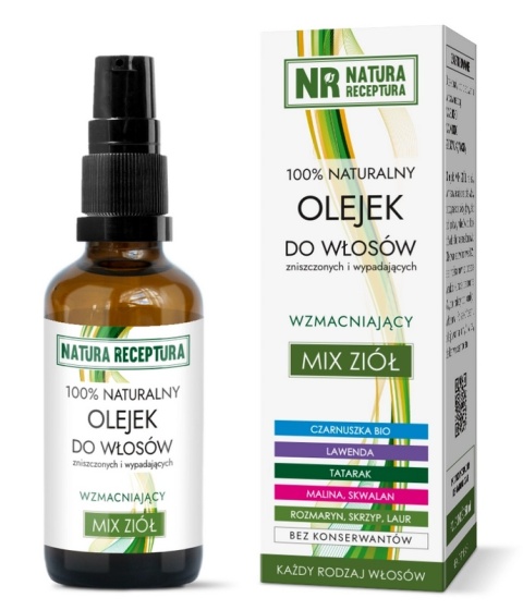 NATURA RECEPTURA Olejek do włosów mix ziół 50 ml