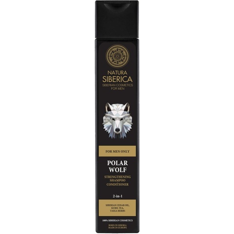 NATURA SIBERICA MEN Wzmacniający szampon-odżywka 2w1 Wilk Polarny 250 ml