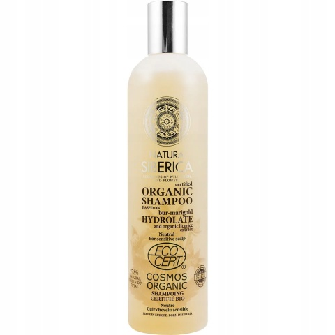 Natura Siberica - Szampon do włosów do wrażliwej skóry z hydrolatem z nagietka 400 ml