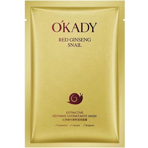 OKADY 3794 Nawilżająco-ujędrniająca maska w płachcie z żeń-szeniem 25 ml