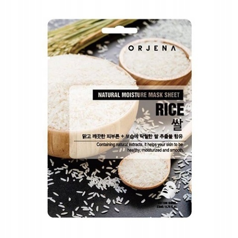 ORJENA Rozświetlająca maska w płachcie z ekstraktem z ryżu 23 ml