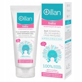 Oillan baby 3w1 Szampon, żel do kąpieli 200 ml