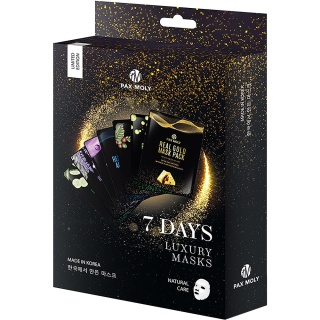 PAX MOLY Zestaw 7 masek w płachcie na każdy dzień tygodnia 7 x 25 ml