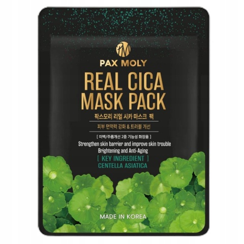 Pax Moly Rozświetlająco-łagodząca maska z ekstraktem z wąkroty azjatyckiej